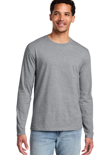 Port & Co™ Long Sleeve Fan Favorite Tee. PC450LS - Athletic Heather | Port & Co