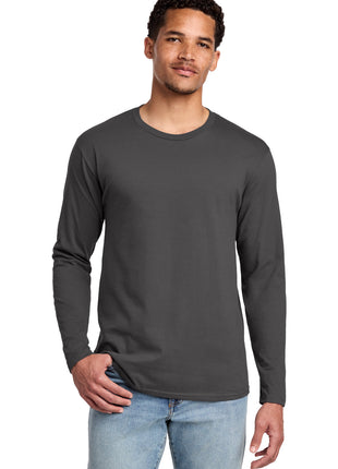 Port & Co™ Long Sleeve Fan Favorite Tee. PC450LS - Charcoal | Port & Co