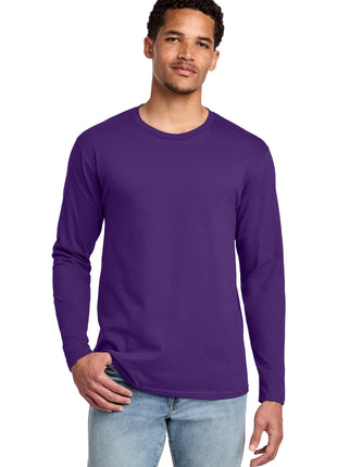 Port & Co™ Long Sleeve Fan Favorite Tee. PC450LS - Team Purple | Port & Co