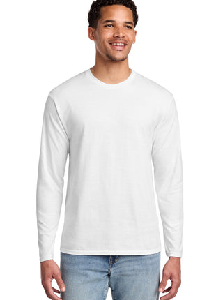 Port & Co™ Long Sleeve Fan Favorite Tee. PC450LS - White | Port & Co