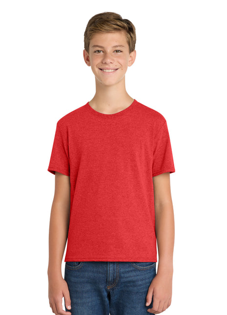 Port & Co™ Youth Fan Favorite ™ Blend Tee. PC455Y - Bright Red Heather | Port & Co