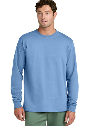 Port & Co™ Long Sleeve Core Cotton Tee. PC54LS - Carolina Blue | Port & Co