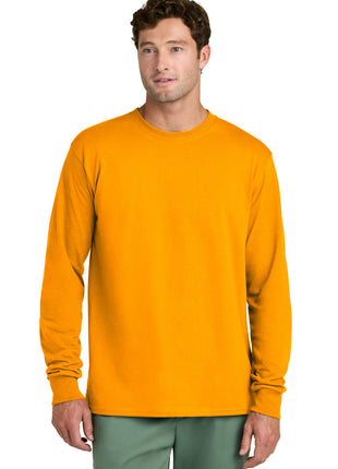 Port & Co™ Long Sleeve Core Cotton Tee. PC54LS - Gold | Port & Co