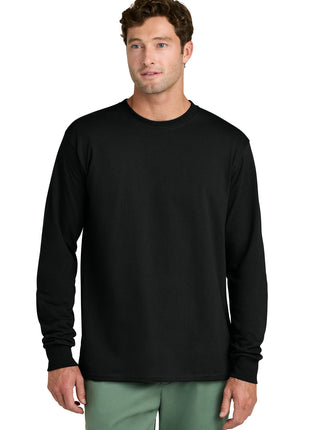 Port & Co™ Long Sleeve Core Cotton Tee. PC54LS - Jet Black | Port & Co
