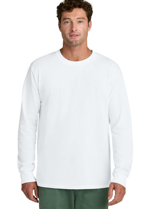 Port & Co™ Long Sleeve Core Cotton Tee. PC54LS - White | Port & Co
