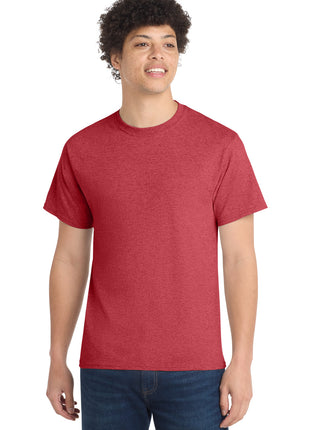 Port & Co™ Tall Core Cotton Tee PC54T - Heather Red | Port & Co