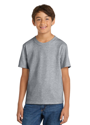 Port & Co™ Youth Core Cotton Tee. PC54Y - Athletic Heather | Port & Co