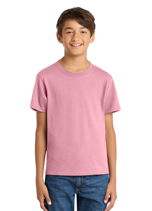 Port & Co™ Youth Core Cotton Tee. PC54Y - Candy Pink | Port & Co