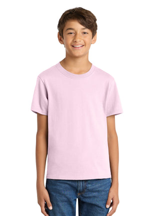 Port & Co™ Youth Core Cotton Tee. PC54Y - Cherry Blossom | Port & Co