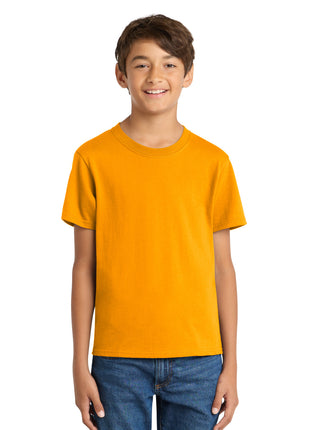 Port & Co™ Youth Core Cotton Tee. PC54Y - Gold | Port & Co