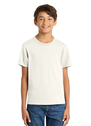 Port & Co™ Youth Core Cotton Tee. PC54Y - Ivory | Port & Co