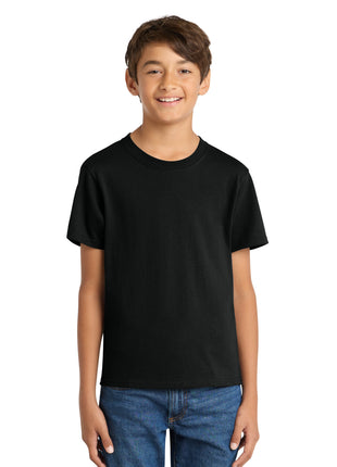 Port & Co™ Youth Core Cotton Tee. PC54Y - Jet Black | Port & Co