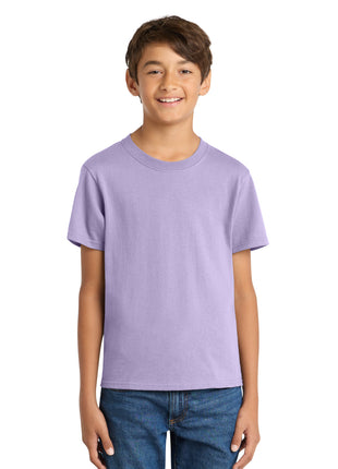 Port & Co™ Youth Core Cotton Tee. PC54Y - Lavender | Port & Co