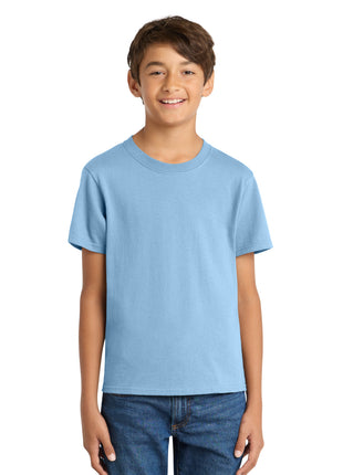 Port & Co™ Youth Core Cotton Tee. PC54Y - Light Blue | Port & Co