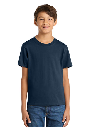 Port & Co™ Youth Core Cotton Tee. PC54Y - Navy | Port & Co
