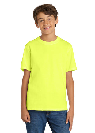 Port & Co™ Youth Core Cotton Tee. PC54Y - Neon Yellow | Port & Co