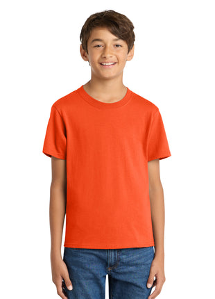 Port & Co™ Youth Core Cotton Tee. PC54Y - Orange | Port & Co
