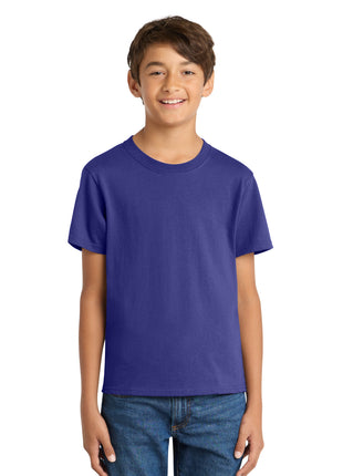 Port & Co™ Youth Core Cotton Tee. PC54Y - Purple | Port & Co