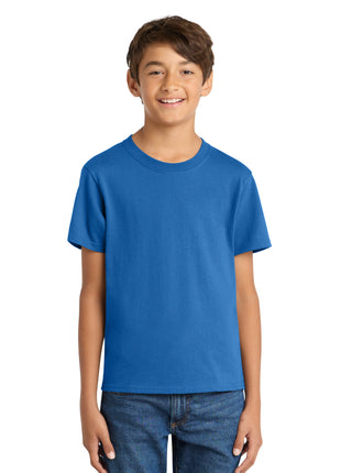 Port & Co™ Youth Core Cotton Tee. PC54Y - Royal | Port & Co