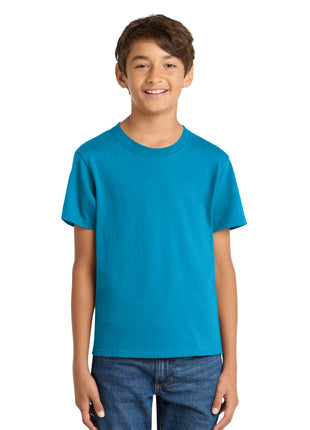 Port & Co™ Youth Core Cotton Tee. PC54Y - Sapphire | Port & Co