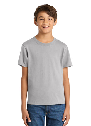 Port & Co™ Youth Core Cotton Tee. PC54Y - Silver | Port & Co