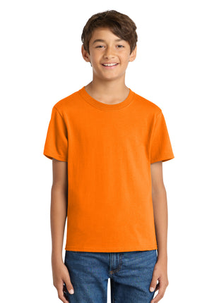 Port & Co™ Youth Core Cotton Tee. PC54Y - Tennessee Orange | Port & Co