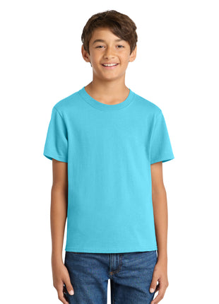 Port & Co™ Youth Core Cotton Tee. PC54Y - Tidal Wave | Port & Co