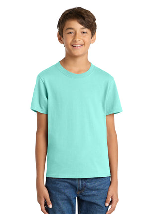 Port & Co™ Youth Core Cotton Tee. PC54Y - True Celadon | Port & Co