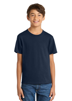 Port & Co™ Youth Core Cotton Tee. PC54Y - True Navy | Port & Co