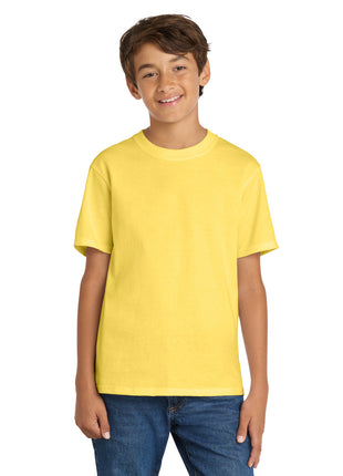 Port & Co™ Youth Core Cotton Tee. PC54Y - Yellow | Port & Co