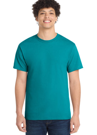 Port & Co™ Core Cotton Tee. PC54 - Bright Aqua | Port & Co