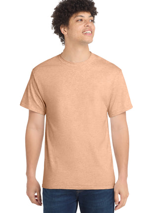 Port & Co™ Core Cotton Tee. PC54 - Heathered Dusty Peach | Port & Co