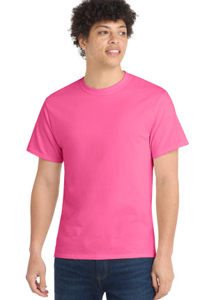 Port & Co™ Core Cotton Tee. PC54 - Neon Pink | Port & Co