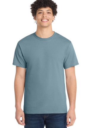 Port & Co™ Core Cotton Tee. PC54 - Stonewashed Blue | Port & Co