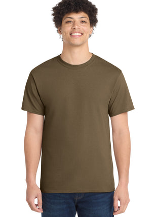 Port & Co™ Core Cotton Tee. PC54 - Woodland Brown | Port & Co