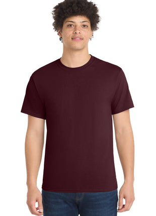 Port & Co™ Tall Core Blend Tee. PC55T - Athletic Maroon | Port & Co