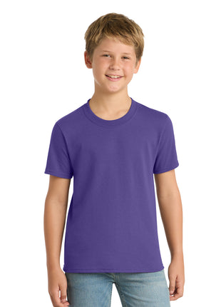 Port & Co™ Youth Core Blend Tee.  PC55Y - Purple | Port & Co