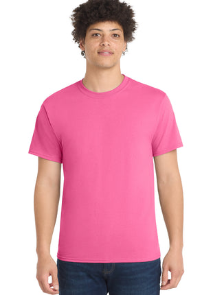 Port & Co™ Core Blend Tee.  PC55 - Neon Pink | Port & Co