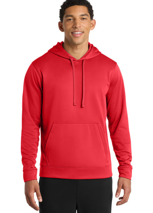 Port & Co™ Performance Fleece Pullover Hooded Sweatshirt. PC590H - Red | Port & Co