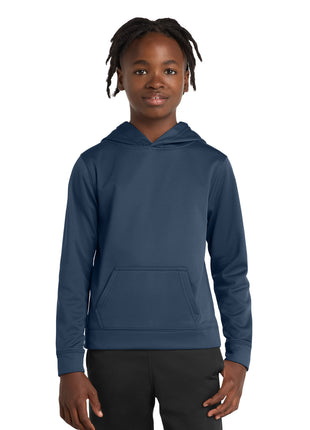 Port & Co™ Youth Performance Fleece Pullover Hooded Sweatshirt. PC590YH - Deep Navy | Port & Co