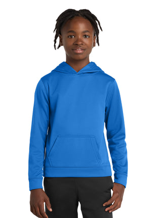 Port & Co™ Youth Performance Fleece Pullover Hooded Sweatshirt. PC590YH - Royal | Port & Co