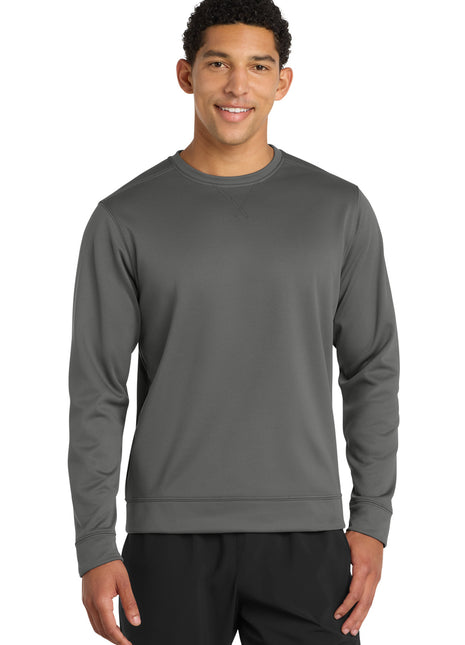 Port & Co™ Performance Fleece Crewneck Sweatshirt. PC590 - Charcoal | Port & Co