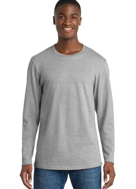 Port & Co™ Long Sleeve Bouncer Tee PC600LS - Athletic Heather | Port & Co
