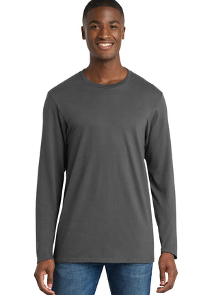 Port & Co™ Long Sleeve Bouncer Tee PC600LS - Coal Grey | Port & Co