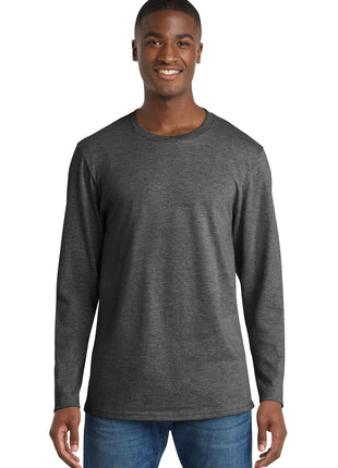 Port & Co™ Long Sleeve Bouncer Tee PC600LS - Dark Heather Grey | Port & Co