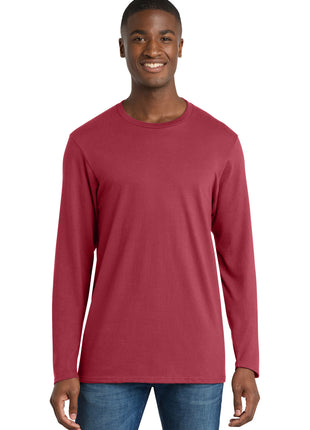 Port & Co™ Long Sleeve Bouncer Tee PC600LS - Rich Red | Port & Co
