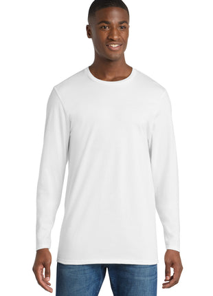 Port & Co™ Long Sleeve Bouncer Tee PC600LS - White | Port & Co