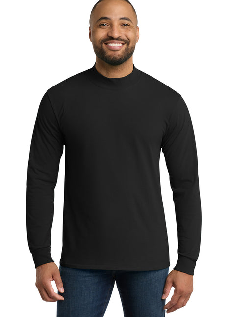 Port & Co™ Essential Mock Turtleneck.  PC61M - Jet Black | Port & Co