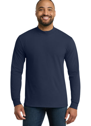 Port & Co™ Essential Mock Turtleneck.  PC61M - Navy | Port & Co