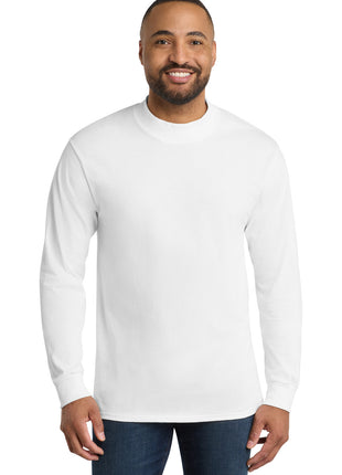 Port & Co™ Essential Mock Turtleneck.  PC61M - White | Port & Co